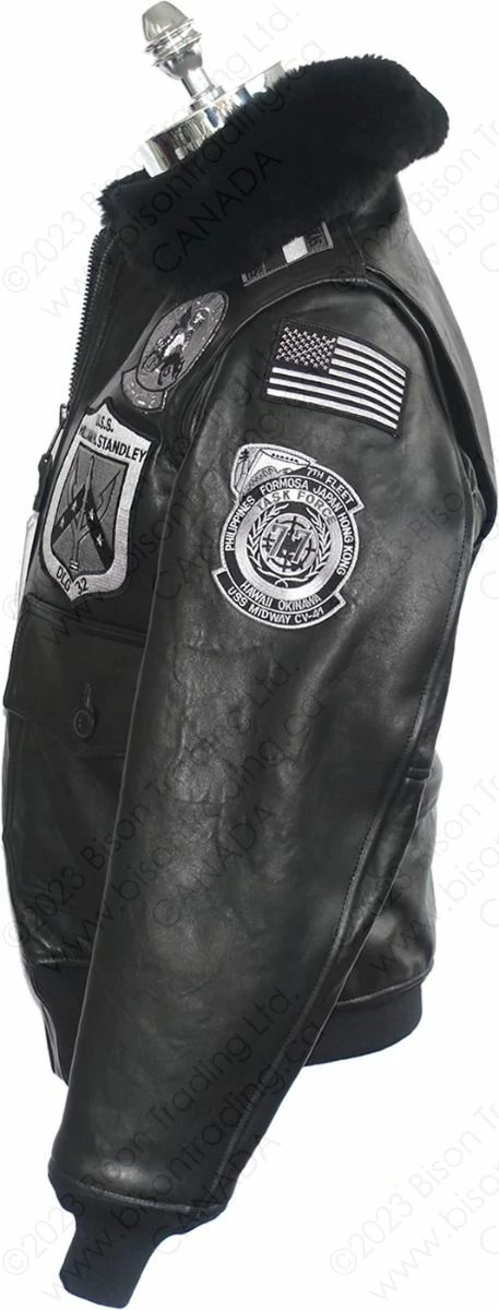 Cockpit USA Bogard By Mike B X Stealth Top Gun Bomber Jacket Z21W106 4 Cockpit USA Bogard By Mike B X Stealth Top Gun Bomber Jacket Z21W106 - Image 2