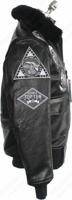 Cockpit USA Bogard By Mike B X Stealth Top Gun Bomber Jacket Z21W106 25 Cockpit USA Bogard By Mike B X Stealth Top Gun Bomber Jacket Z21W106 -Bison Trading Shop cockpit z21w106 s 14