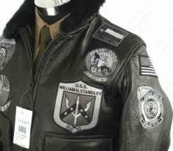 Cockpit USA Bogard By Mike B X Stealth Top Gun Bomber Jacket Z21W106 31 Cockpit USA Bogard By Mike B X Stealth Top Gun Bomber Jacket Z21W106 -Bison Trading Shop cockpit z21w106 s 20