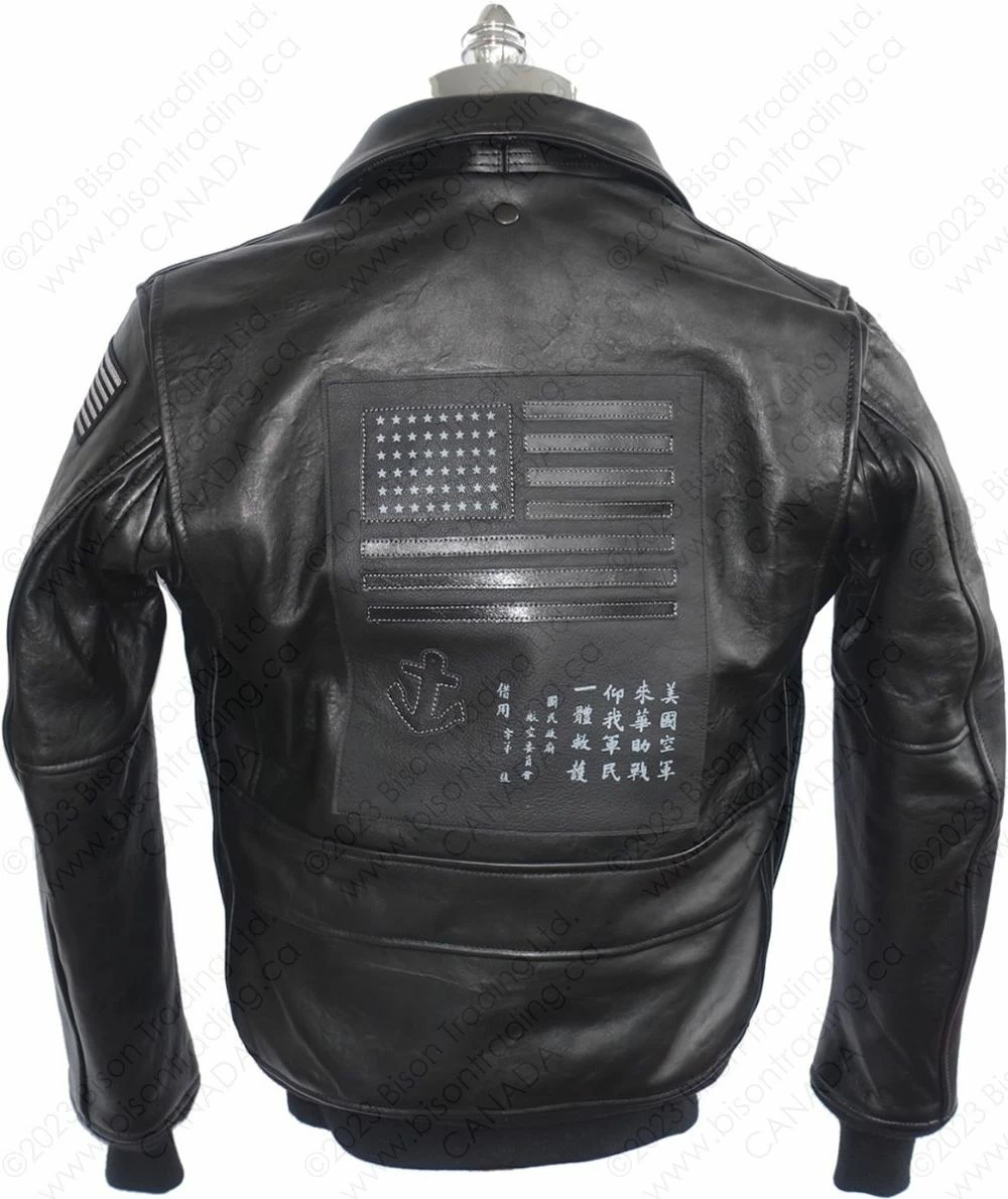 Cockpit USA Bogard By Mike B X Stealth Top Gun Bomber Jacket Z21W106 18 Cockpit USA Bogard By Mike B X Stealth Top Gun Bomber Jacket Z21W106 - Image 16