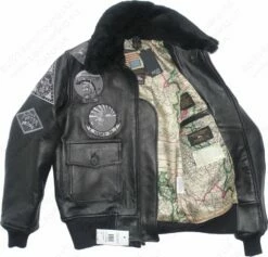 Cockpit USA Bogard By Mike B X Stealth Top Gun Bomber Jacket Z21W106 39 Cockpit USA Bogard By Mike B X Stealth Top Gun Bomber Jacket Z21W106 -Bison Trading Shop cockpit z21w106 s 32