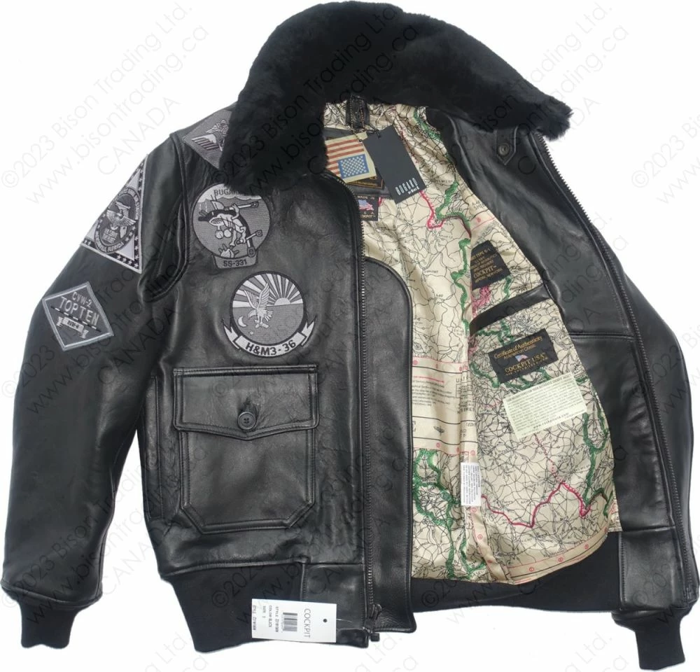 Cockpit USA Bogard By Mike B X Stealth Top Gun Bomber Jacket Z21W106 20 Cockpit USA Bogard By Mike B X Stealth Top Gun Bomber Jacket Z21W106 - Image 18