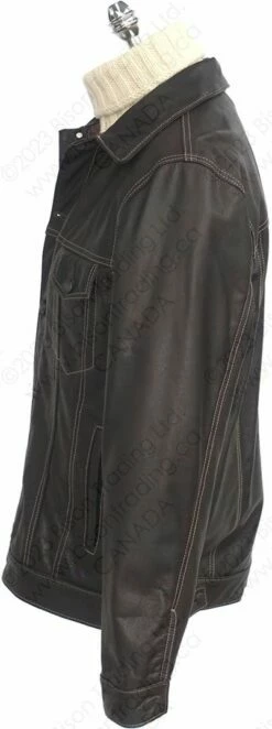 Cockpit USA Calfskin Leather Jean Jacket Z21X003 31 Cockpit USA Calfskin Leather Jean Jacket Z21X003 -Bison Trading Shop cockpit z21x003 l 12