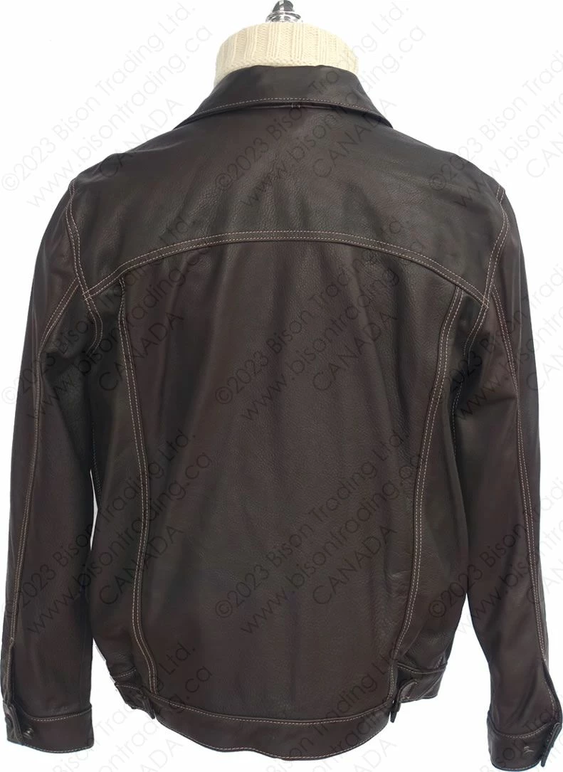 Cockpit USA Calfskin Leather Jean Jacket Z21X003 13 Cockpit USA Calfskin Leather Jean Jacket Z21X003 - Image 11