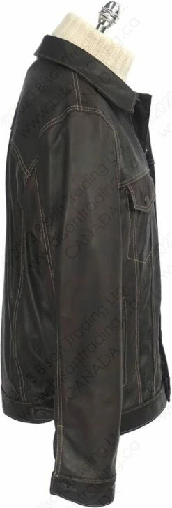 Cockpit USA Calfskin Leather Jean Jacket Z21X003 33 Cockpit USA Calfskin Leather Jean Jacket Z21X003 -Bison Trading Shop cockpit z21x003 l 14
