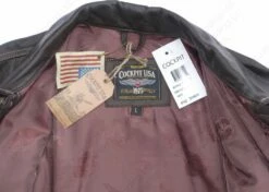 Cockpit USA Calfskin Leather Jean Jacket Z21X003 37 Cockpit USA Calfskin Leather Jean Jacket Z21X003 -Bison Trading Shop cockpit z21x003 l 23