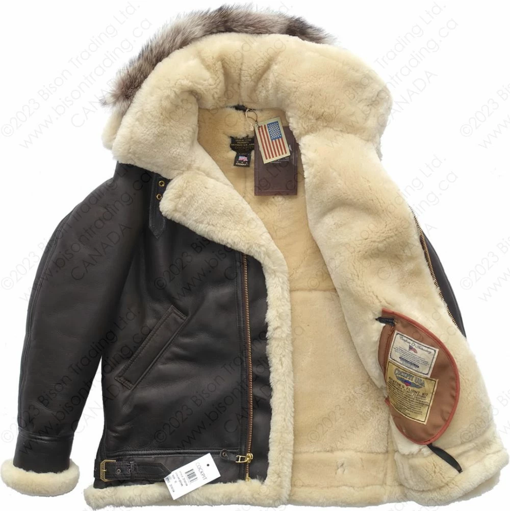 Cockpit USA The Dakota Hooded B3 Coat Z21X015 16 Cockpit USA The Dakota Hooded B3 Coat Z21X015 - Image 14