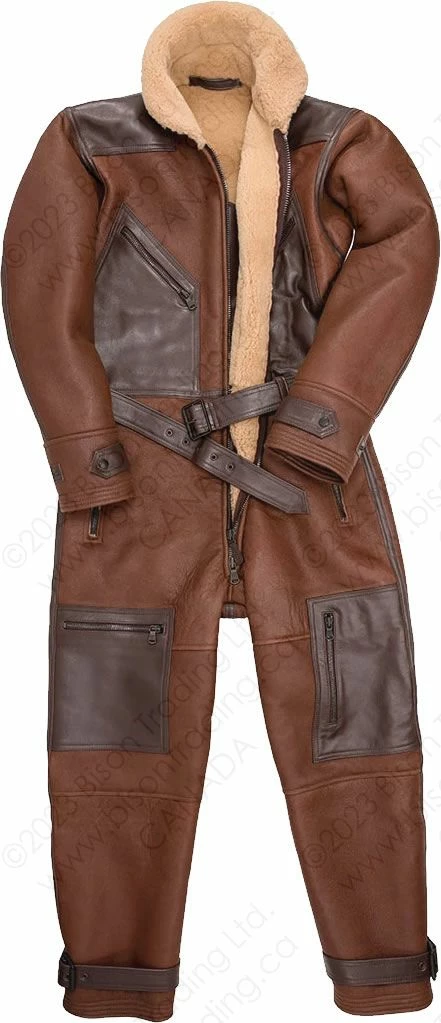 Cockpit USA Sheepskin Flight Suit Z21Y007 5 Cockpit USA Sheepskin Flight Suit Z21Y007 - Image 3