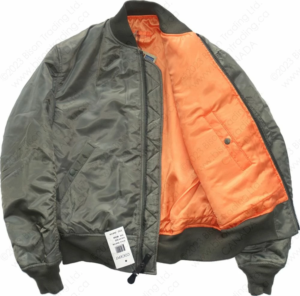 Cockpit USA Authentic MA-1 Bomber Jacket Z24J011D 13 Cockpit USA Authentic MA-1 Bomber Jacket Z24J011D - Image 11
