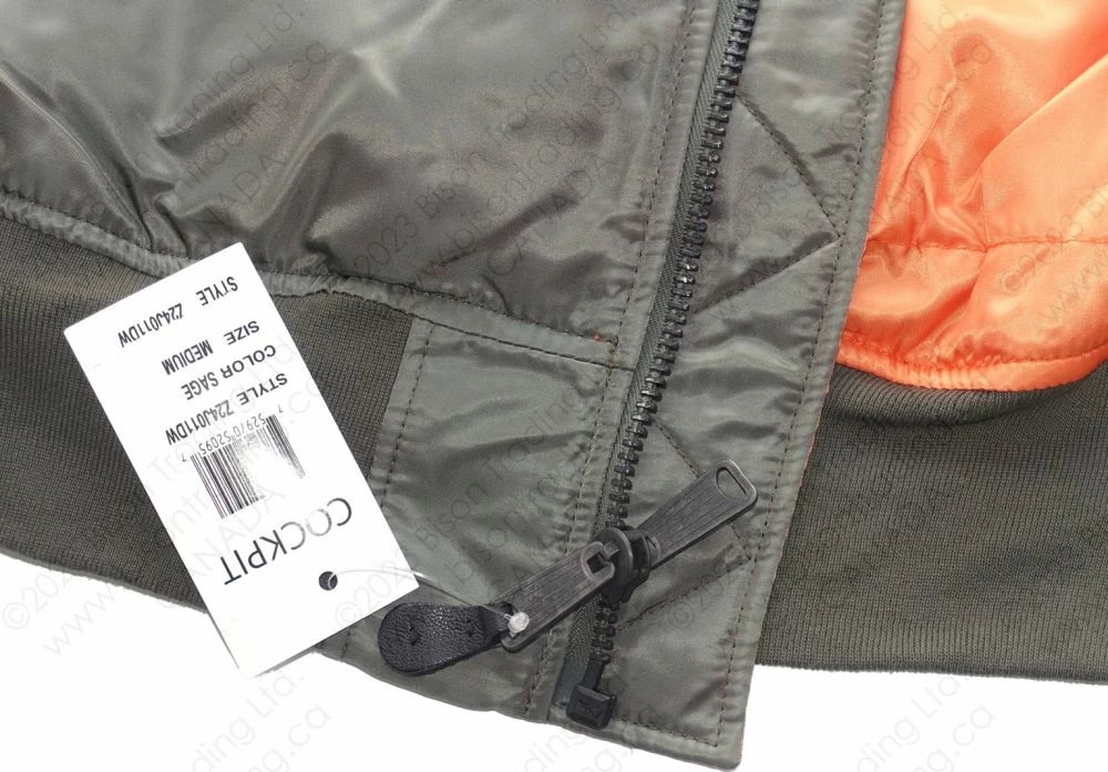 Cockpit USA Authentic MA-1 Bomber Jacket Z24J011D 17 Cockpit USA Authentic MA-1 Bomber Jacket Z24J011D - Image 15