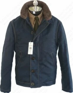 Cockpit USA N1 Bedford Cord Navy Jacket Z26X031