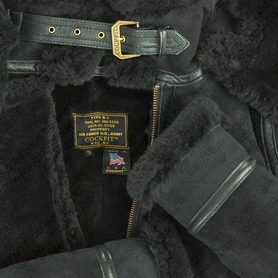 Cockpit USA Women's Hooded B-3 Bomber Jacket W72N300 14 Cockpit USA Women's Hooded B-3 Bomber Jacket W72N300 - Image 12