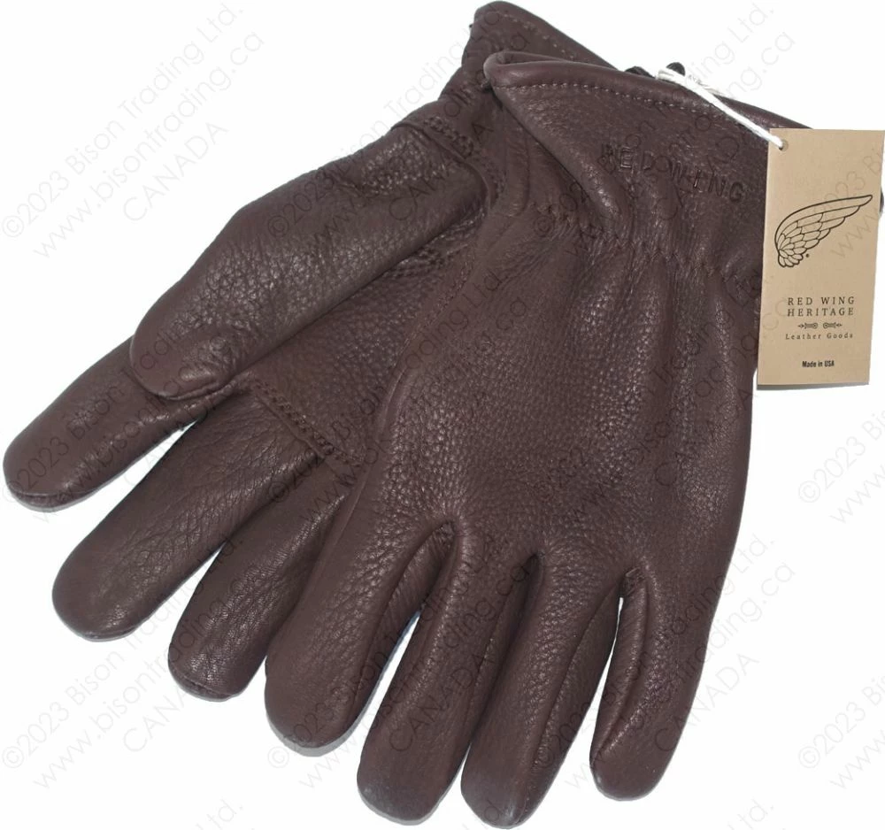 Red Wing Heritage Brown Buckskin Leather - Lined Glove Item No. 95231 4 Red Wing Heritage Brown Buckskin Leather - Lined Glove Item No. 95231 - Image 2