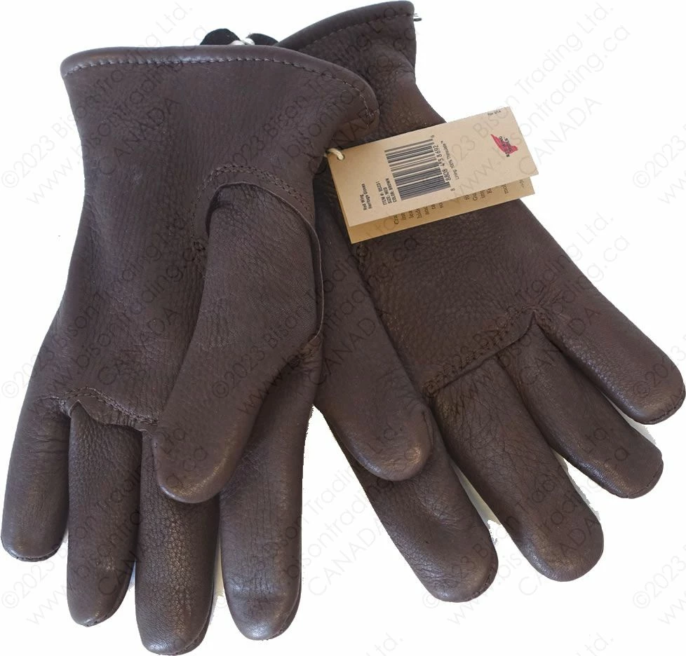 Red Wing Heritage Brown Buckskin Leather - Lined Glove Item No. 95231 5 Red Wing Heritage Brown Buckskin Leather - Lined Glove Item No. 95231 - Image 3