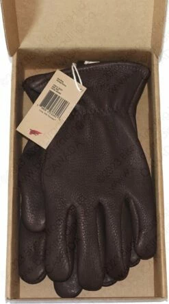 Red Wing Heritage Brown Buckskin Leather - Lined Glove Item No. 95231 14 Red Wing Heritage Brown Buckskin Leather - Lined Glove Item No. 95231 -Bison Trading Shop redwing 95321 15