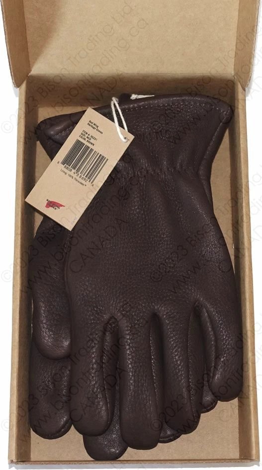 Red Wing Heritage Brown Buckskin Leather - Lined Glove Item No. 95231 8 Red Wing Heritage Brown Buckskin Leather - Lined Glove Item No. 95231 - Image 6