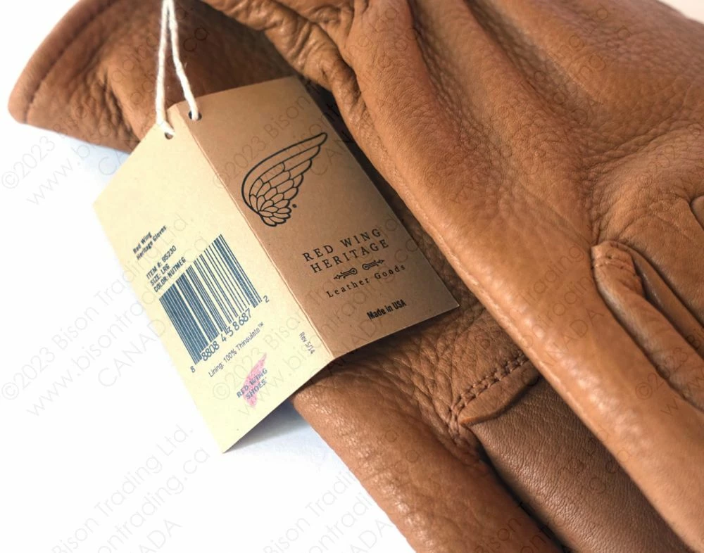 Red Wing Heritage Nutmeg Buckskin Leather - Lined Glove Item No. 95230 5 Red Wing Heritage Nutmeg Buckskin Leather - Lined Glove Item No. 95230 - Image 3