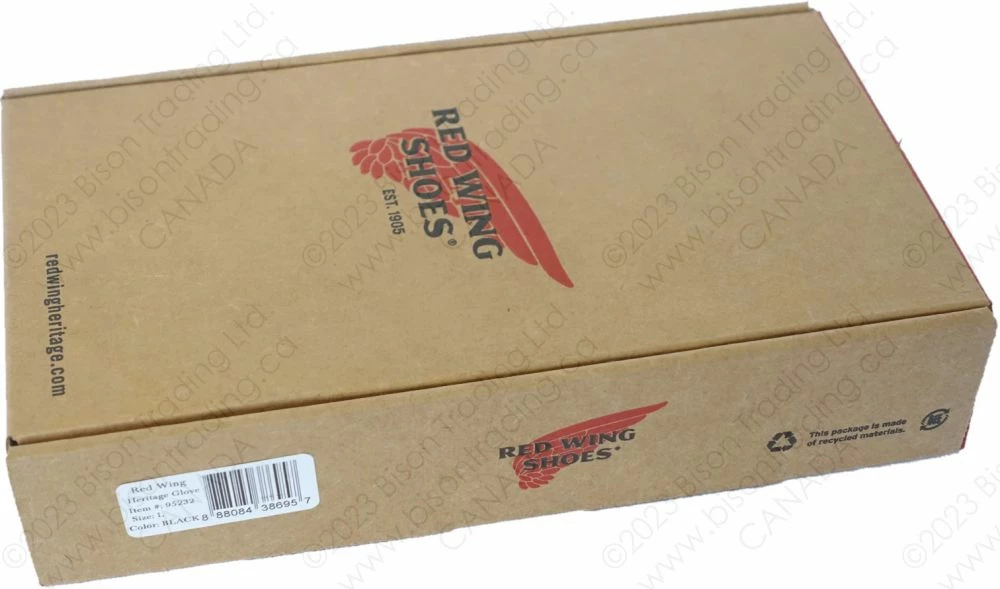 Red Wing Heritage Black Buckskin Leather - Lined Glove Item No. 95232 11 Red Wing Heritage Black Buckskin Leather - Lined Glove Item No. 95232 - Image 9