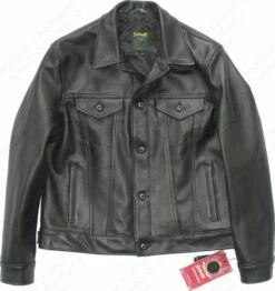 Schott NYC Naked Cowhide Jean Style Jacket STYLE: 121 28 Schott NYC Naked Cowhide Jean Style Jacket STYLE: 121 -Bison Trading Shop schott 121 blk xl 21