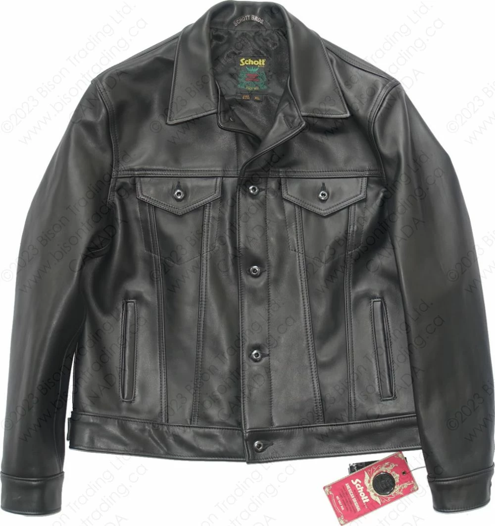 Schott NYC Naked Cowhide Jean Style Jacket STYLE: 121 9 Schott NYC Naked Cowhide Jean Style Jacket STYLE: 121 - Image 7