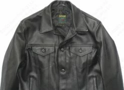 Schott NYC Naked Cowhide Jean Style Jacket STYLE: 121 33 Schott NYC Naked Cowhide Jean Style Jacket STYLE: 121 -Bison Trading Shop schott 121 blk xl 26