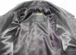 Schott NYC Naked Cowhide Jean Style Jacket STYLE: 121 37 Schott NYC Naked Cowhide Jean Style Jacket STYLE: 121 -Bison Trading Shop schott 121 blk xl 30