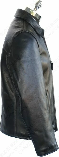 Schott NYC Casual Weekend Pebbled Cowhide Leather Jacket STYLE: 135 -Bison Trading Shop schott 135 38 14