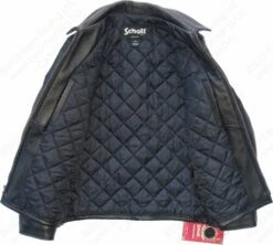 Schott NYC Casual Weekend Pebbled Cowhide Leather Jacket STYLE: 135 -Bison Trading Shop schott 135 38 23
