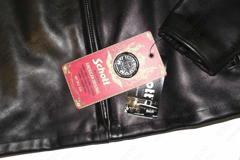 Schott NYC Classic Racer Leather Motorcycle Jacket STYLE: 141 19 Schott NYC Classic Racer Leather Motorcycle Jacket STYLE: 141 - Image 17