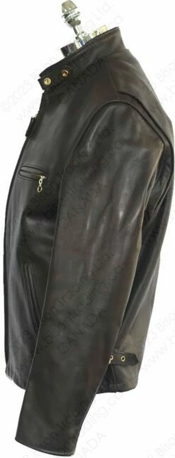Schott NYC Classic Racer Leather Motorcycle Jacket STYLE: 141 41 Schott NYC Classic Racer Leather Motorcycle Jacket STYLE: 141 -Bison Trading Shop schott 141 brn 40 12