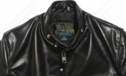 Schott NYC Classic Schott Racer Black Leather Motorcycle Jacket In Horsehide STYLE: 641HH 30 Schott NYC Classic Schott Racer Black Leather Motorcycle Jacket In Horsehide STYLE: 641HH -Bison Trading Shop schott 141hh 23