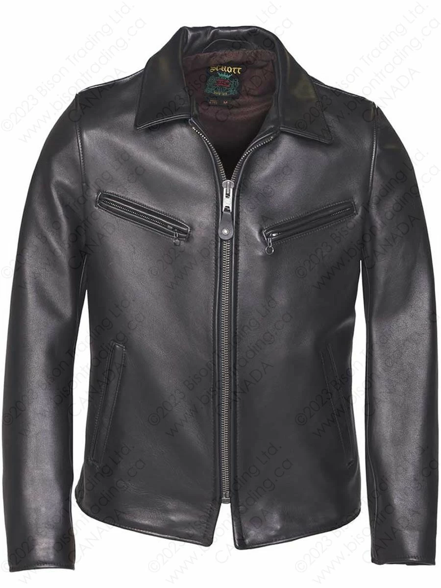 Schott NYC James Men's Retro Style Naked Cowhide Jacket STYLE: 165 16 Schott NYC James Men's Retro Style Naked Cowhide Jacket STYLE: 165 - Image 14