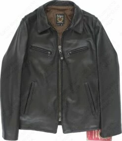 Schott NYC James Men's Retro Style Naked Cowhide Jacket STYLE: 165 24 Schott NYC James Men's Retro Style Naked Cowhide Jacket STYLE: 165 -Bison Trading Shop schott 165 15