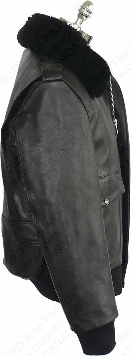 Schott NYC A-2 Naked Cowhide Leather Flight Jacket STYLE: 184SM 6 Schott NYC A-2 Naked Cowhide Leather Flight Jacket STYLE: 184SM - Image 4