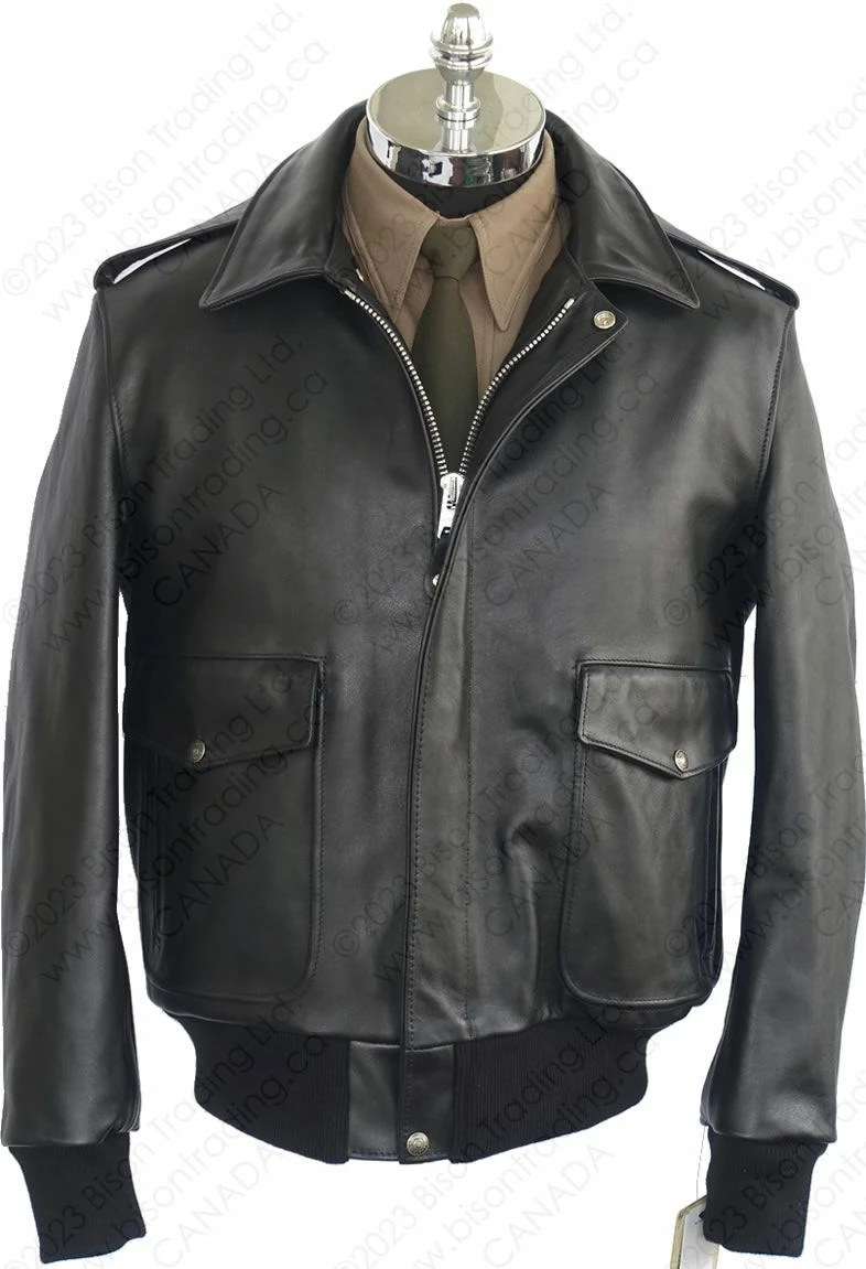 Schott NYC A-2 Naked Cowhide Leather Flight Jacket STYLE: 184SM 8 Schott NYC A-2 Naked Cowhide Leather Flight Jacket STYLE: 184SM - Image 6