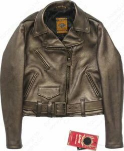 Schott NYC Women's Metallic Lambskin Cropped Perfecto® Jacket STYLE: 221W -Bison Trading Shop schott 221w s 15a