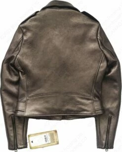Schott NYC Women's Metallic Lambskin Cropped Perfecto® Jacket STYLE: 221W -Bison Trading Shop schott 221w s 16a
