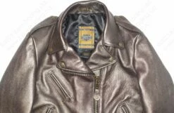 Schott NYC Women's Metallic Lambskin Cropped Perfecto® Jacket STYLE: 221W -Bison Trading Shop schott 221w s 20