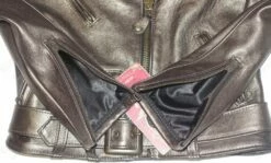 Schott NYC Women's Metallic Lambskin Cropped Perfecto® Jacket STYLE: 221W -Bison Trading Shop schott 221w s 26