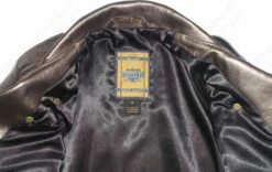 Schott NYC Women's Metallic Lambskin Cropped Perfecto® Jacket STYLE: 221W -Bison Trading Shop schott 221w s 28