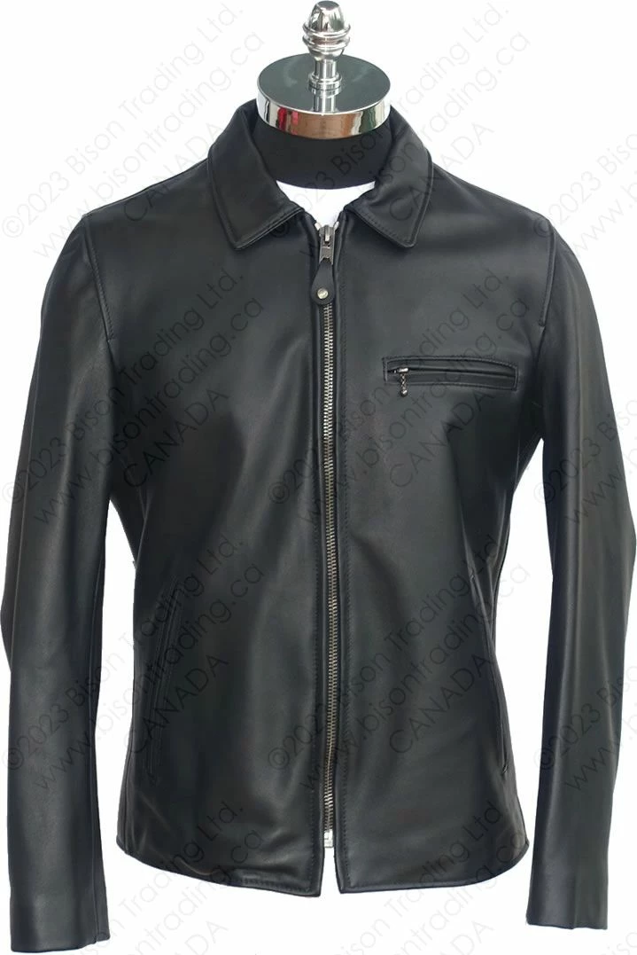 Schott NYC Waxy Lightweight Lambskin Delivery Jacket STYLE: 246 7 Schott NYC Waxy Lightweight Lambskin Delivery Jacket STYLE: 246 - Image 5