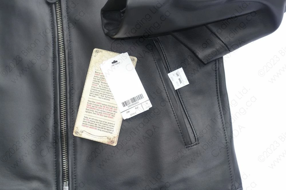 Schott NYC Waxy Lightweight Lambskin Delivery Jacket STYLE: 246 14 Schott NYC Waxy Lightweight Lambskin Delivery Jacket STYLE: 246 - Image 12