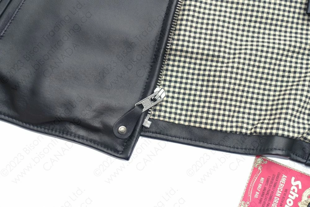 Schott NYC Waxy Lightweight Lambskin Delivery Jacket STYLE: 246 15 Schott NYC Waxy Lightweight Lambskin Delivery Jacket STYLE: 246 - Image 13