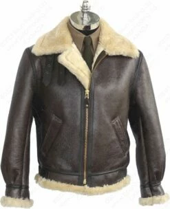 Schott NYC Classic B-3 Sheepskin Leather Bomber Jacket STYLE: 257S