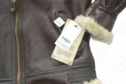 Schott NYC Classic B-3 Sheepskin Leather Bomber Jacket STYLE: 257S -Bison Trading Shop schott 257s brn 40 28