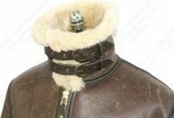 Schott NYC Classic B-3 Sheepskin Leather Bomber Jacket STYLE: 257S -Bison Trading Shop schott 257s brn 44 20