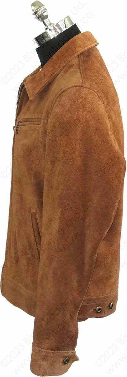 Schott NYC Unlined Rough Out Cowhide Jacket STYLE: 375 4 Schott NYC Unlined Rough Out Cowhide Jacket STYLE: 375 - Image 2