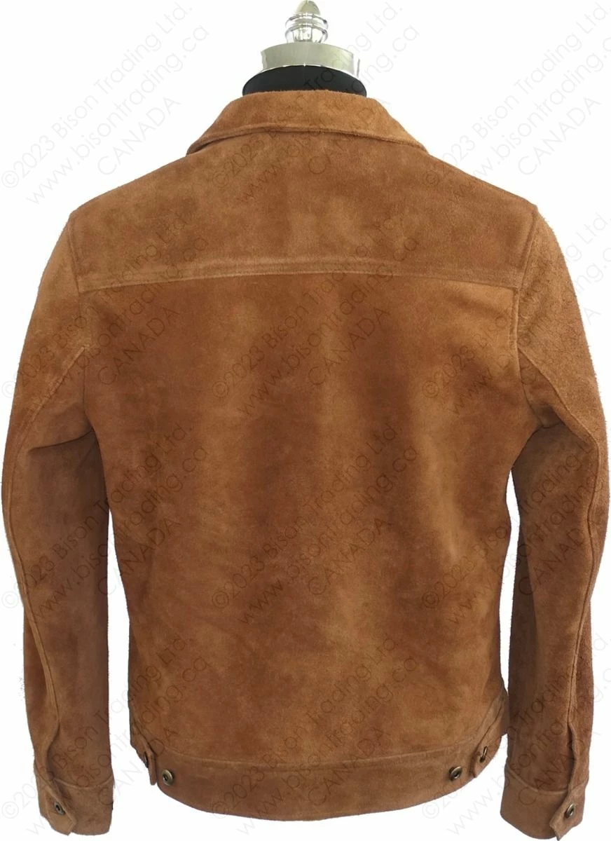 Schott NYC Unlined Rough Out Cowhide Jacket STYLE: 375 5 Schott NYC Unlined Rough Out Cowhide Jacket STYLE: 375 - Image 3
