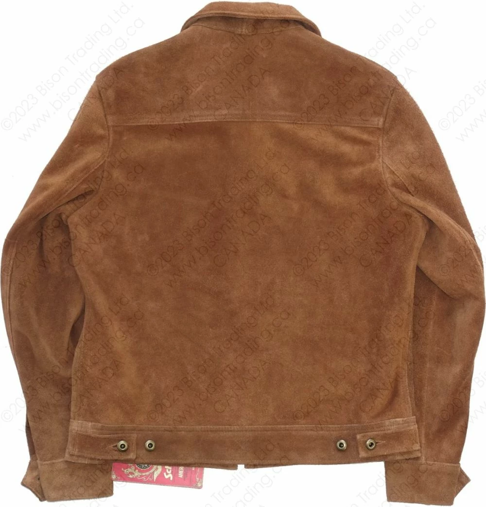 Schott NYC Unlined Rough Out Cowhide Jacket STYLE: 375 15 Schott NYC Unlined Rough Out Cowhide Jacket STYLE: 375 - Image 13