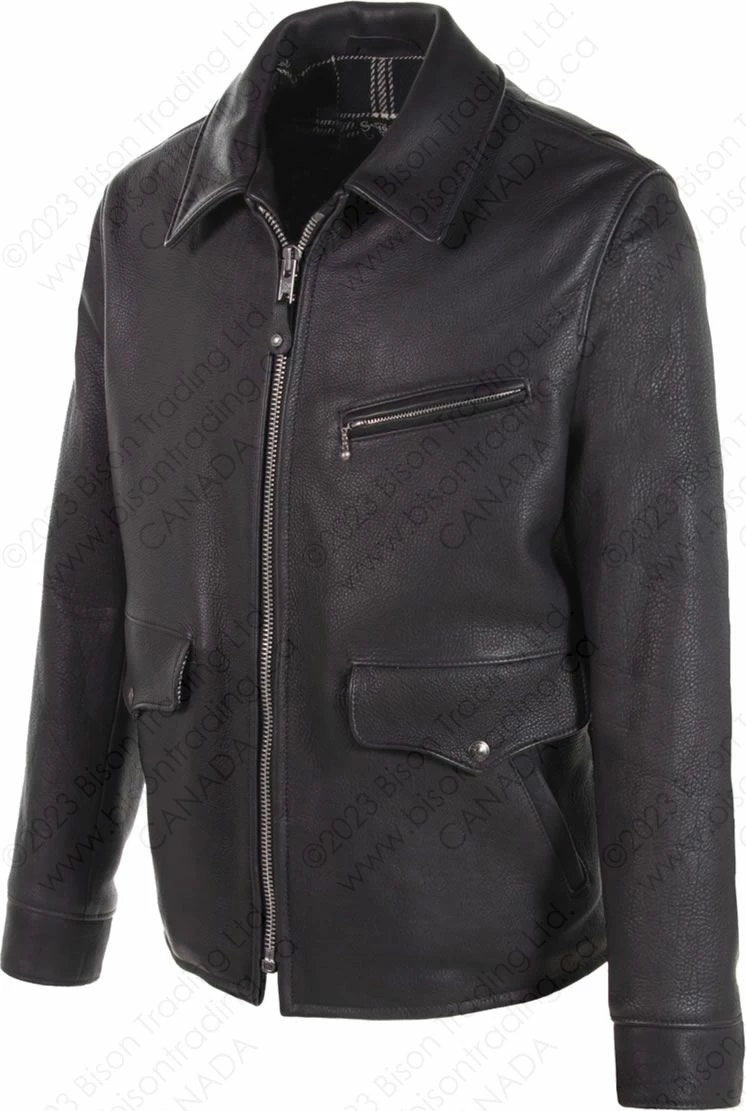 Schott NYC U.S. Bison Delivery Jacket STYLE: 463 5 Schott NYC U.S. Bison Delivery Jacket STYLE: 463 - Image 3